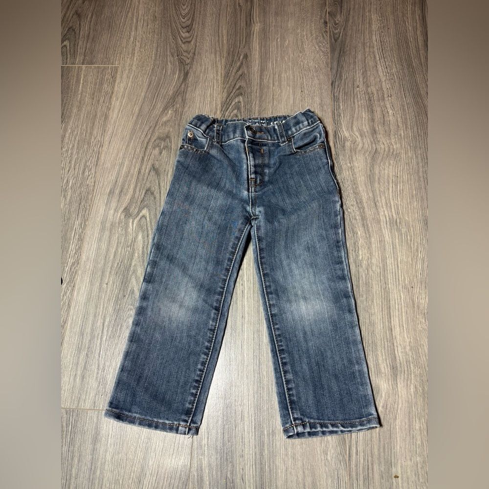 Cat & Jack Blue Jeans Size 3T Adjustable Waistband Excellent Preloved Condition